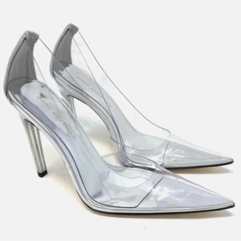 Good American Cinder-Rella Pumps
Size 10 Glass GA275PB-X